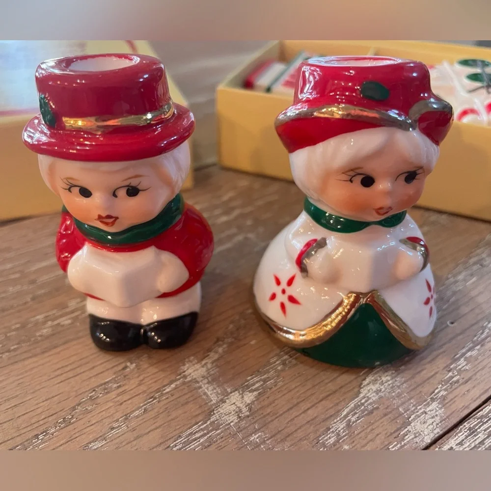 Vintage Holiday Memories Collector Ornaments Lot 2 NIB Carolers And Train - Picture 6 of 9